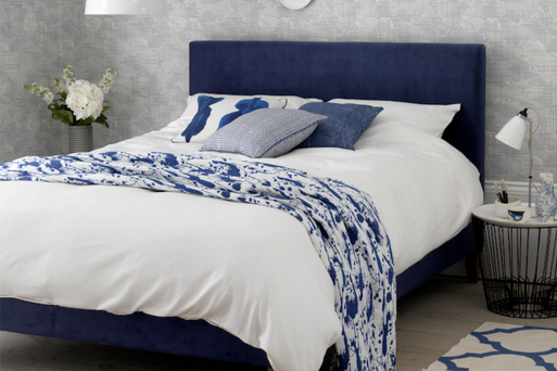 Autumn bedroom trends: Woad blue